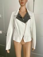 H528 Nieuw: Biba mt 40=M kort jasje biker blazer colbert wit, Maat 38/40 (M), Wit, Nieuw, Biba