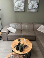 Gratis leren hoekbank, Huis en Inrichting, Ophalen, Gebruikt, Leer