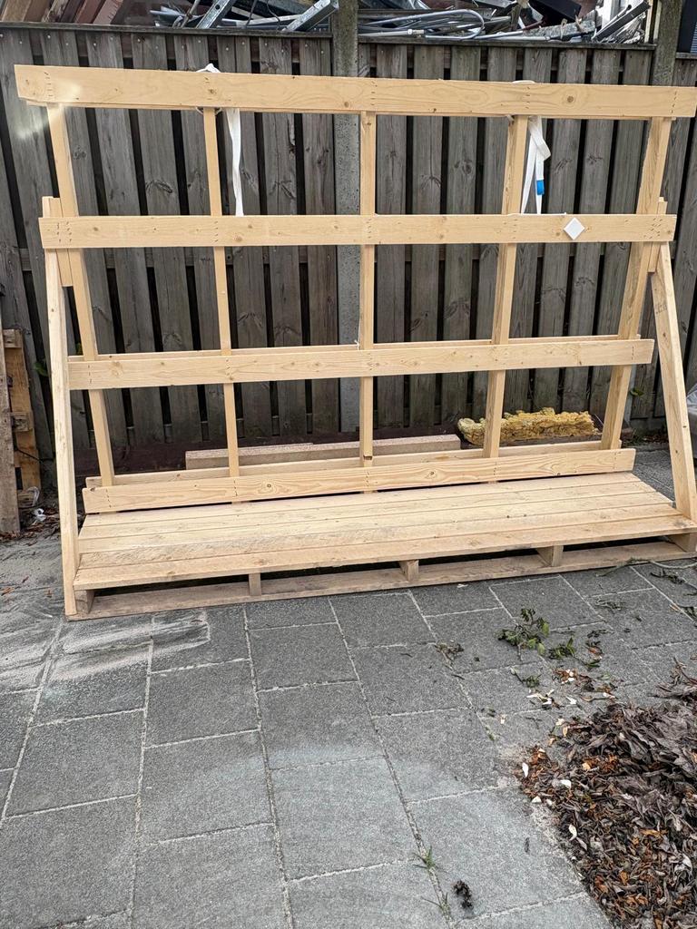 Houten bok, Ophalen, Zo goed als nieuw, 50 mm of meer, Pallet