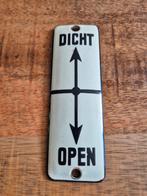 Nederlandsche Spoorwegen emaille bordje uit NS trein, Ophalen of Verzenden, Gebruikt, Trein, Overige typen