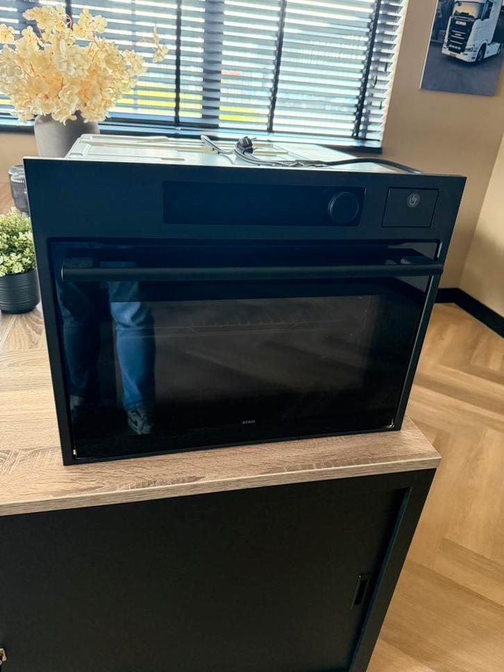 Atag CS8495D graphite  combi stoomoven nieuw, Witgoed en Apparatuur, Ovens, Nieuw, Inbouw, Oven met grill, 45 tot 60 cm, Stoom