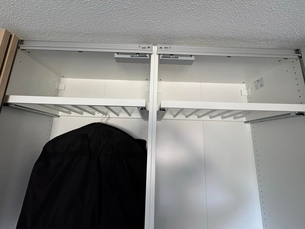 4X IKEA KOMPLEMENT Uittrekbare broekhanger PAX kast 75x35 cm, Zo goed als nieuw, Minder dan 100 cm, Metaal, 25 tot 50 cm