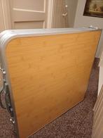 Klaptafel met 4 klapstoelen, Ophalen, Metaal of Aluminium, 100 tot 150 cm, 50 tot 100 cm