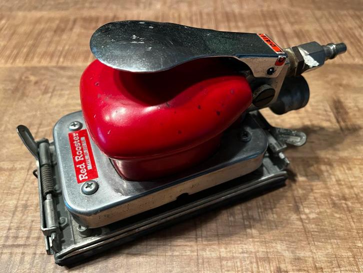 Red Rooster RR320 DS Pneumatische Vlakschuurmachine, Doe-het-zelf en Verbouw, Gereedschap | Schuurmachines, Gebruikt, Vlakschuurmachine