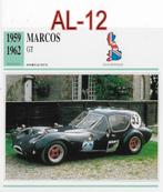 Al12 autokaart marcos gt ( 1959 - 1962), Ophalen of Verzenden, Zo goed als nieuw, Auto's