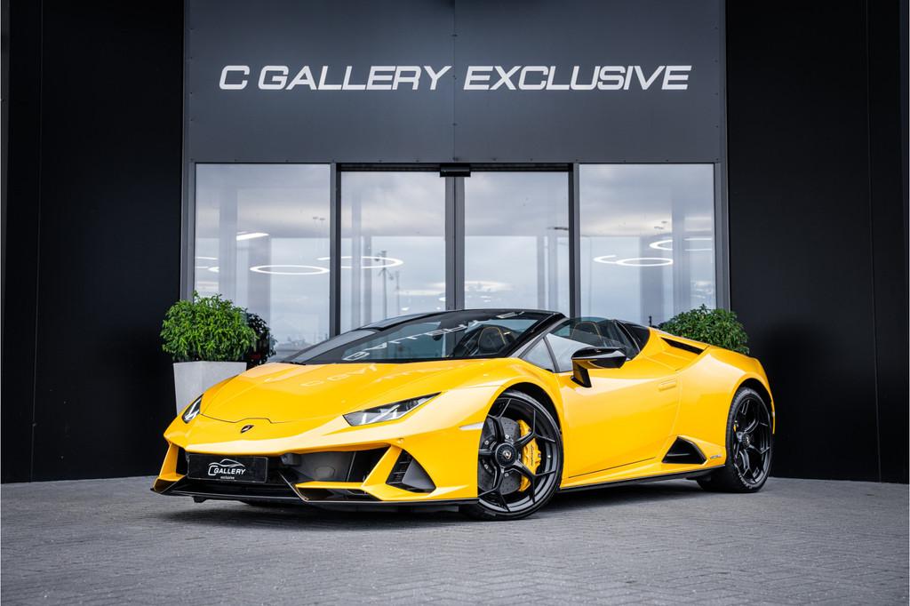 Lamborghini Huracan 5.2 V10 - Evo Spyder | Giallo Inti | Dea, Auto's, Lamborghini, Automaat, Open dak, Gebruikt, Cabriolet