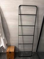 Zwart metalen handdoekenrek, Ophalen, Zo goed als nieuw, Zwart, Handdoekenrek