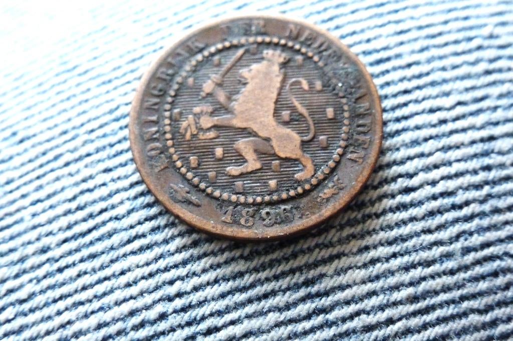 Wilhelmina - oude 1 cent 1896 schaars fr+ (6131 5, Postzegels en Munten, Munten | Nederland, Ophalen of Verzenden, Koningin Wilhelmina