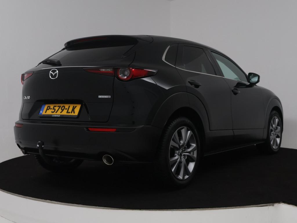 Mazda CX-30 2.0 e-SkyActiv-X M Hybrid Luxury automaat | Trek, Auto's, Mazda, Gebruikt, Zwart, Leder, SUV of Terreinwagen