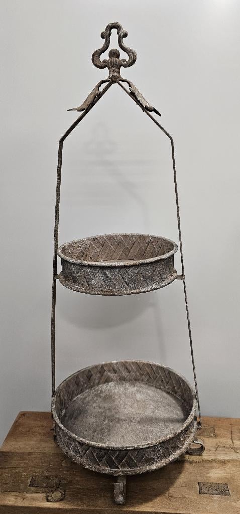 LEUKE OUDE BROCANTE ETAGÈRE, Ophalen of Verzenden, Gebruikt