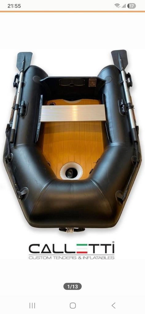 Rubberen opblaasboot incl. Assesoires, Watersport en Boten, Kano's, Ophalen, Zo goed als nieuw, Twee personen, Overige typen