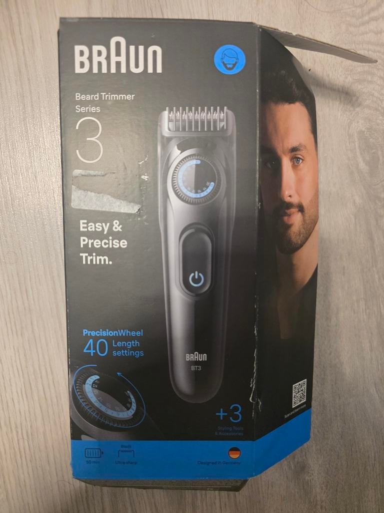 Braun Baardtrimmer Series 3 BT3, Ophalen of Verzenden, Zo goed als nieuw, Tondeuse