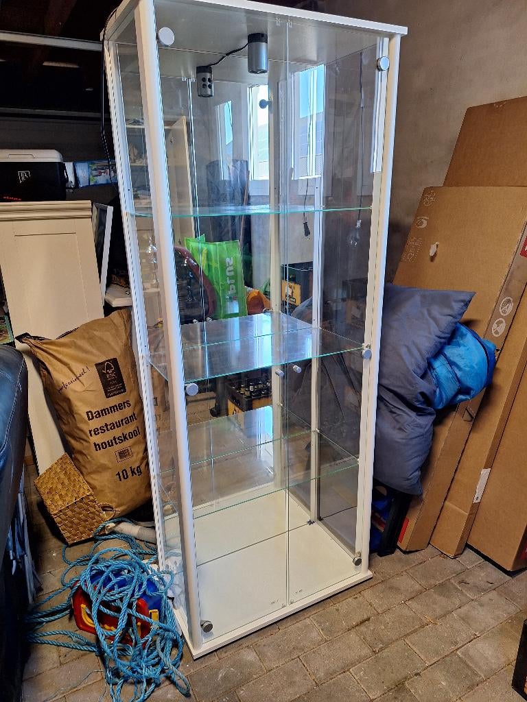 vitrinekast 170 X 70x 35, Ophalen, Met plank(en), 50 tot 100 cm, Zo goed als nieuw