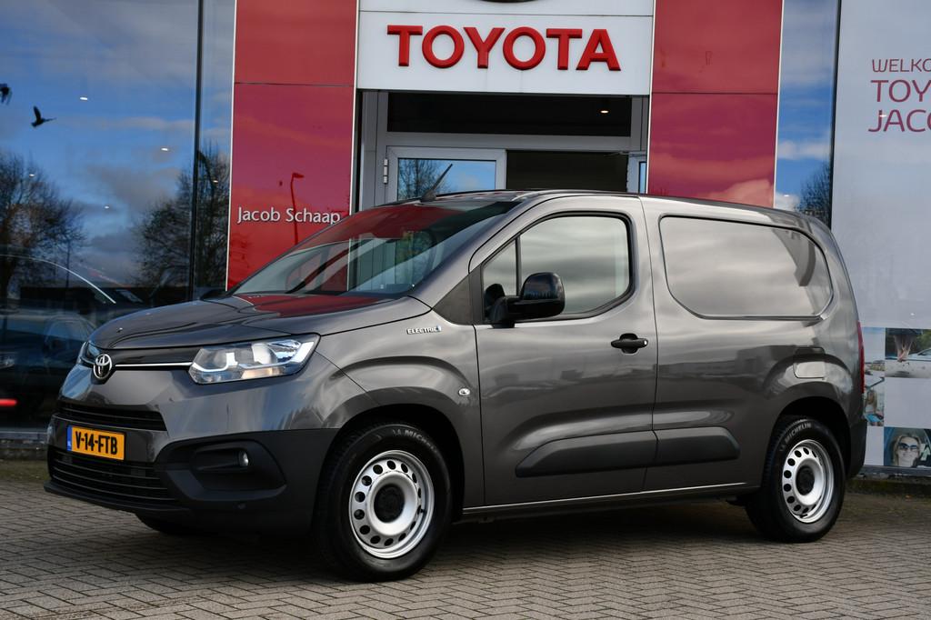 Toyota PROACE CITY Electric Live 50 kWh Automaat 136pk | Nav, Auto's, Bestelauto's, 12 maanden, Gebruikt, Zwart, Origineel Nederlands