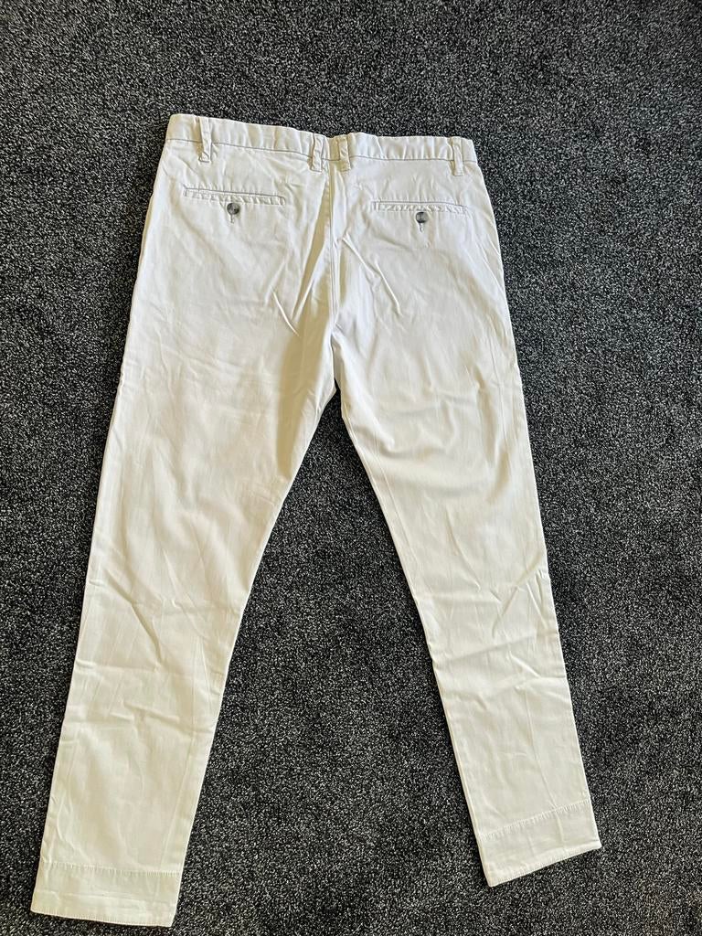 Primark Stretch Slim Broek Maat M, Kleding | Dames, Broeken en Pantalons, Maat 38/40 (M), Wit, Ophalen of Verzenden, Lang