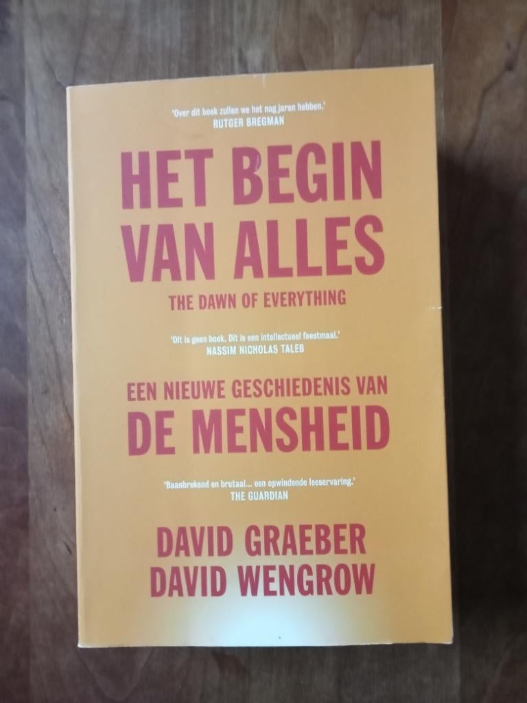 D. Graeber en D. Wengrow - Het begin van alles, Boeken, Geschiedenis | Wereld, Overige gebieden, Ophalen of Verzenden, Zo goed als nieuw