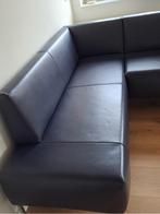 Hoekbank leder, Huis en Inrichting, Banken | Bankstellen, Ophalen, Gebruikt, Minder dan 75 cm, Hoekbank