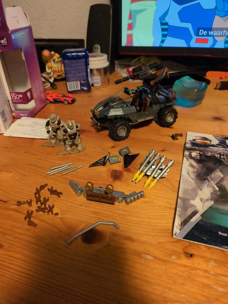 Mega Construx Halo Dual Mode UNSC Warthog, Kinderen en Baby's, Speelgoed | Bouwstenen, Gebruikt, Ophalen of Verzenden