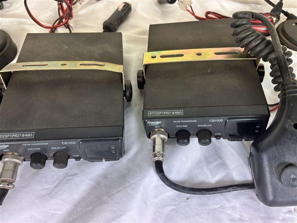 A7344. 2 stuks Premier CB 1000 27 MC Bak, incl. toebehoren, Telecommunicatie, Zenders en Ontvangers, Ophalen of Verzenden, Gebruikt