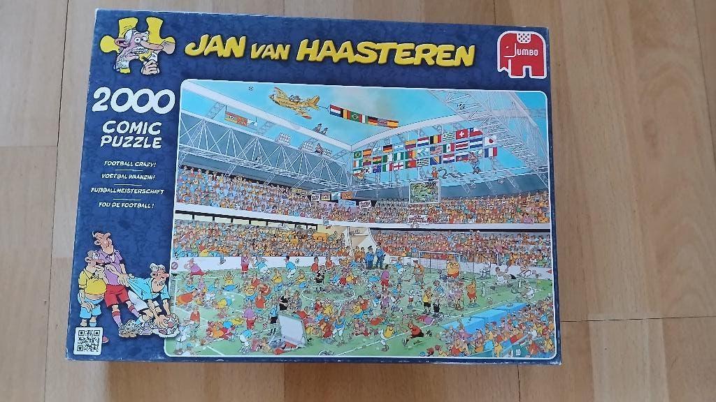 VOETBAL WAANZIN JAN VAN HAASTEREN 2000 stukjes, Ophalen of Verzenden, Meer dan 1500 stukjes, Zo goed als nieuw, Legpuzzel
