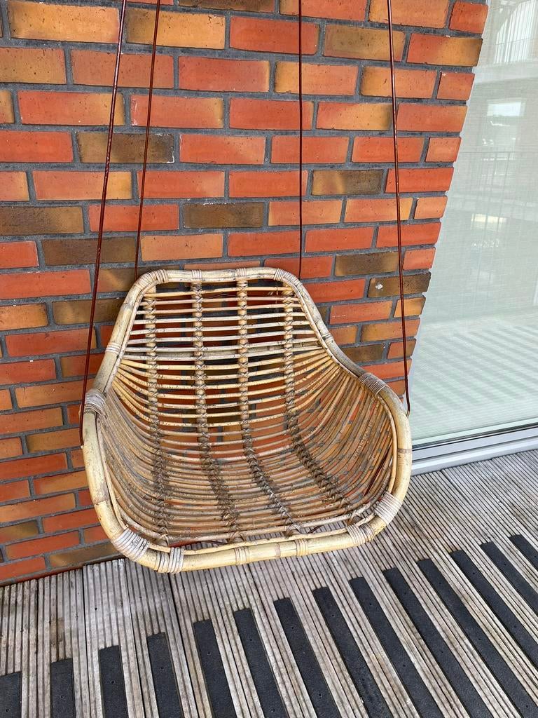 2stuks rotan hangstoelen, Tuin en Terras, Ophalen, Gebruikt, Rotan