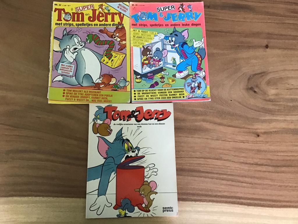 Tom & Jerry Stripboeken - 3 Stuks (Vintage Collectie), Boeken, Stripboeken, Meerdere stripboeken, Ophalen of Verzenden, Gelezen