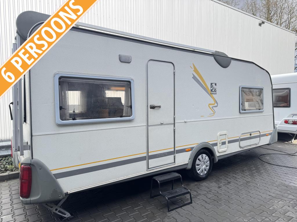 Knaus Sudwind 550 TK / 6 persoons / Isabella voortent, Caravans en Kamperen, Overige typen, Rondzit, Bedrijf, Schokbreker