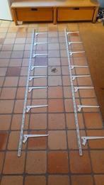 Duraline plankdragers en rails wit (2x 200cm, 16x 20cm), Huis en Inrichting, Woonaccessoires | Wandplanken en Boekenplanken, Ophalen