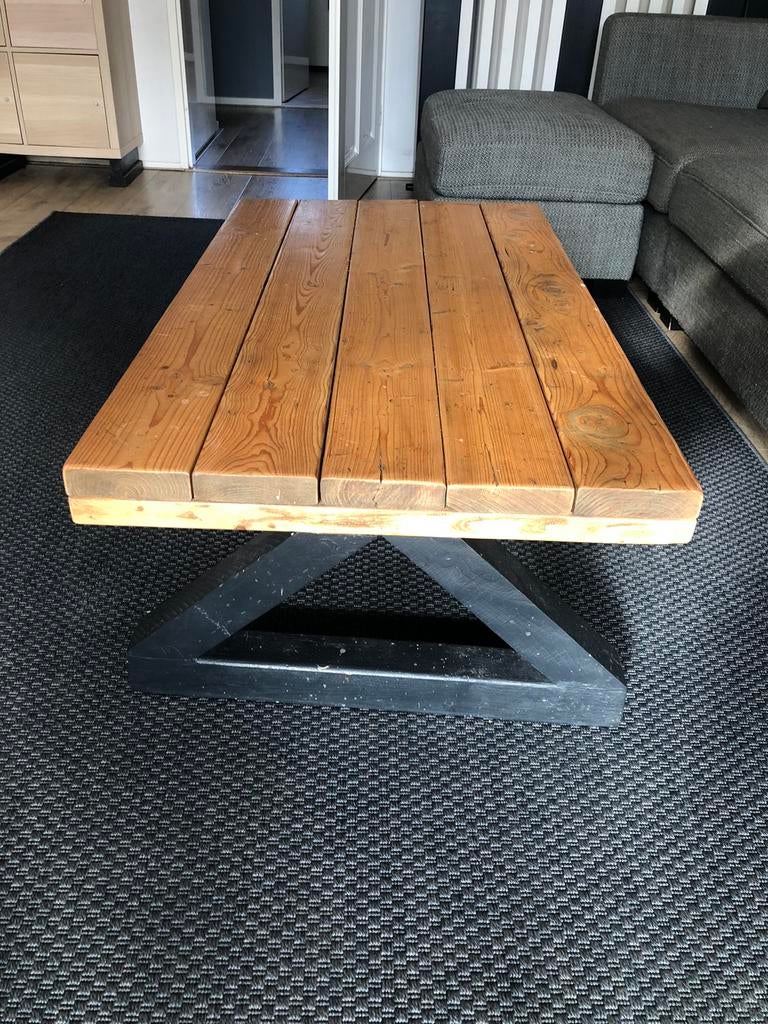 Sallon tafel, Huis en Inrichting, Tafels | Salontafels, Ophalen, Gebruikt, 50 tot 100 cm, Landelijk