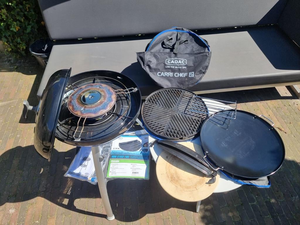Cadac Carri Chef 2 compleet met accessoires en gasfles, Ophalen, Gebruikt, Cadac