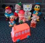 8 rubber piep figuren vintage, Ophalen, Overige typen