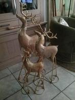 HERTEN SET...METAAL....BRONSKLEURIG.., Ophalen of Verzenden