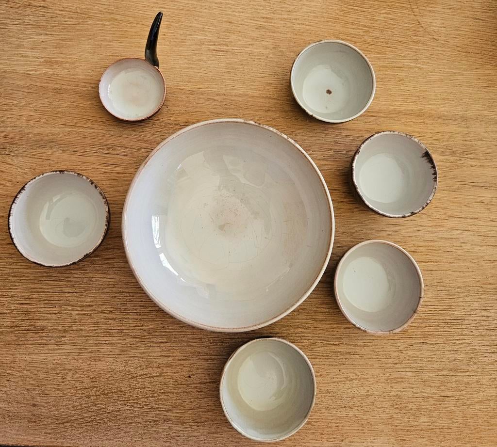 Retro Pinda Schaaltjes Set met Schepje, Ophalen of Verzenden