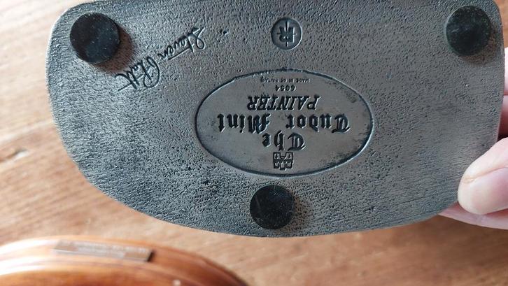 Tudor Mint Tinnen Beeldje: visser, Verzamelen, Beelden en Beeldjes, Zo goed als nieuw, Ophalen