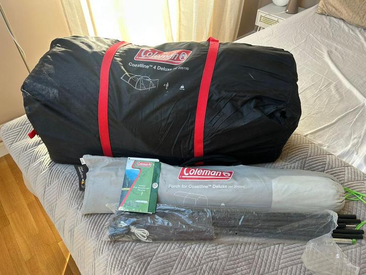 Coleman Coastline 4 deluxe, Caravans en Kamperen, Tenten, tot en met 4, Gebruikt, Ophalen