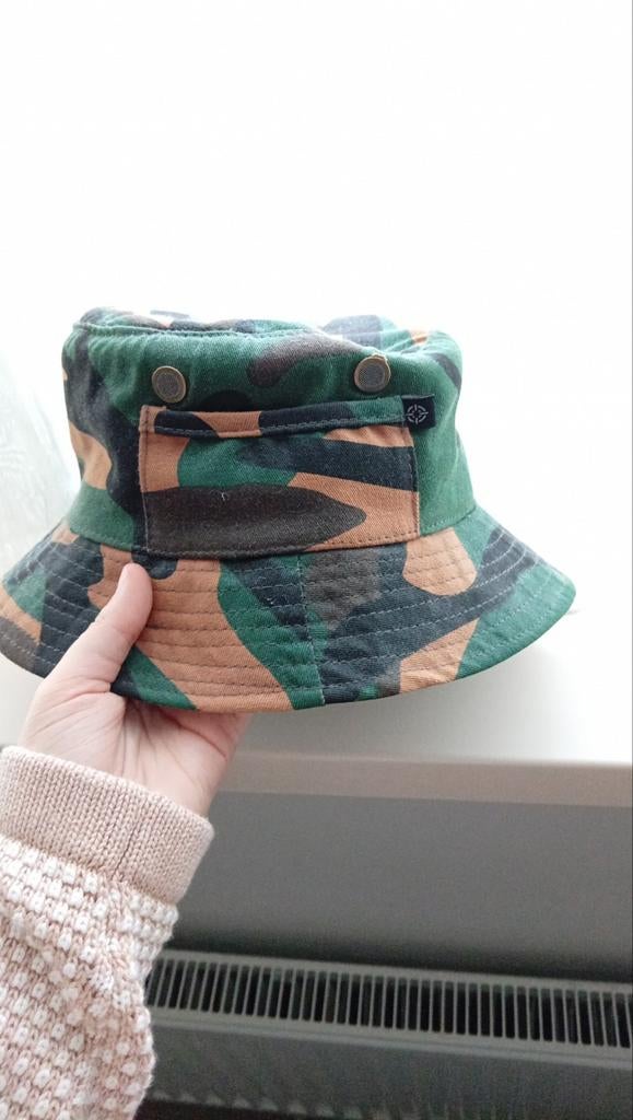 Camouflage hoedje, Kinderen en Baby's, Kinderkleding | Petten en Hoeden, Ophalen of Verzenden, Zo goed als nieuw, Jongen of Meisje