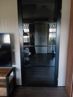 Zwarte industrielle deur, Ophalen of Verzenden, Binnendeur, 200 tot 215 cm