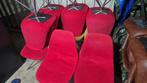 Gratis Gekleurde eetkamerstoelen, Huis en Inrichting, Ophalen, Gebruikt, Stof, Vijf, Zes of meer stoelen