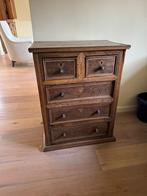 Set van 2 antieke houten ladekasten / commodes – ca. 1900, Huis en Inrichting, Kasten | Ladekasten, Ophalen, 50 tot 100 cm, Zo goed als nieuw