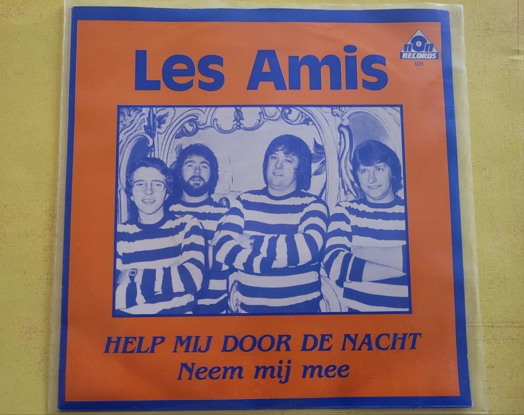 Les Amis - Help mij door de nacht - Neem mij mee., Cd's en Dvd's, Vinyl | Nederlandstalig, Ophalen, Zo goed als nieuw, Overige formaten