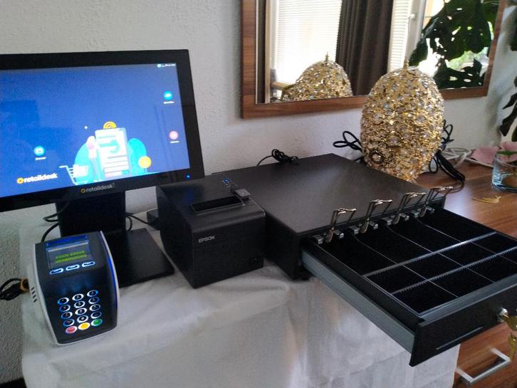 Compleet POS Kassasysteem - Nieuw (2 maanden gebruikt)., Zakelijke goederen, Kantoor en Winkelinrichting | Kassa's en Betaalsystemen