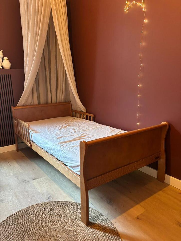 Woodies / HolaBB kinderbed 80x160 incl. matras, Kinderen en Baby's, Kinderkamer | Bedden, Zo goed als nieuw, 140 tot 160 cm, 70 tot 85 cm