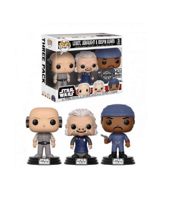 Funko POP - Star Wars Pack - Lobot, Ugnaught, Bespin Guard, Ophalen of Verzenden, Nieuw, Actiefiguurtje