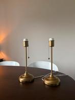 Set van 2 gouden tafellampen (IKEA Arstid), Ophalen, Zo goed als nieuw, Metaal, 50 tot 75 cm