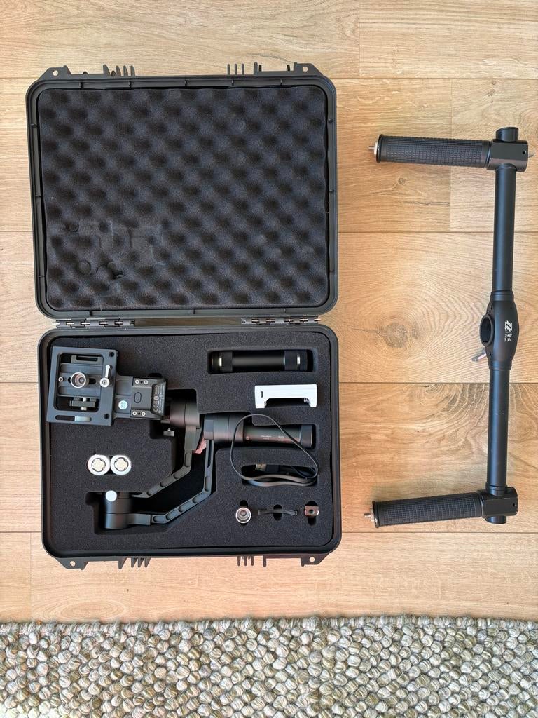 Zhiyun Crane Gimbal voor Mirrorless Camera + Dual Grip, Ophalen of Verzenden, Zo goed als nieuw