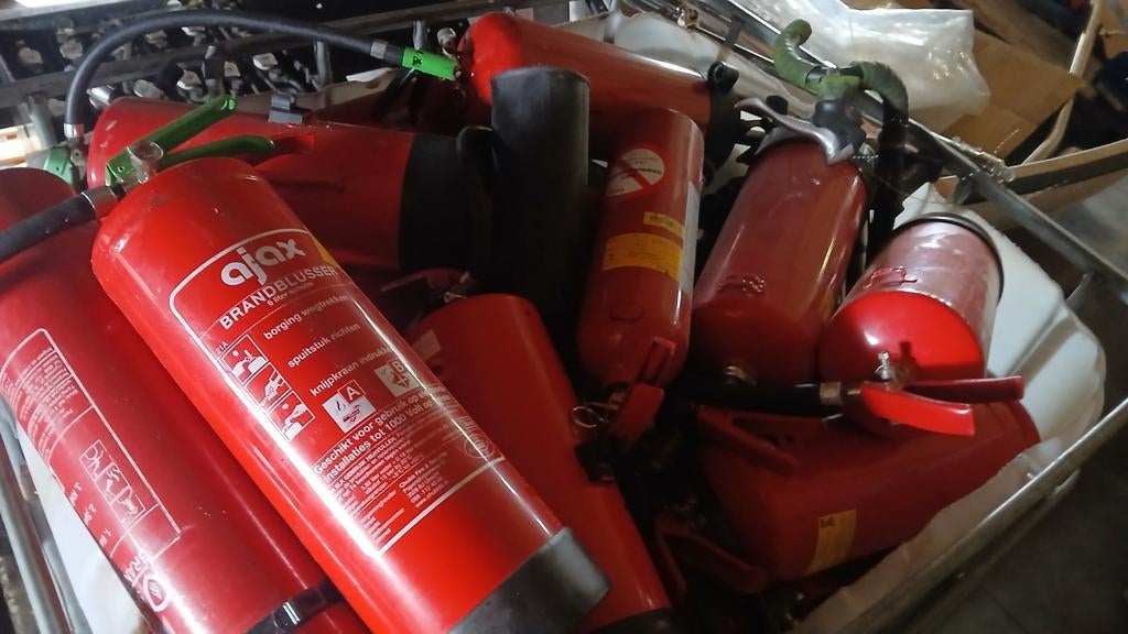 Partij lege brandblussers, Huis en Inrichting, Brandblussers en Brandkasten, Ophalen, Gebruikt