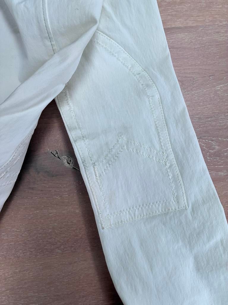 Wedstrijd witte rijbroek Eurostar maat 84 (valt klein), Dressuur, Zo goed als nieuw, Dames, Onderkleding