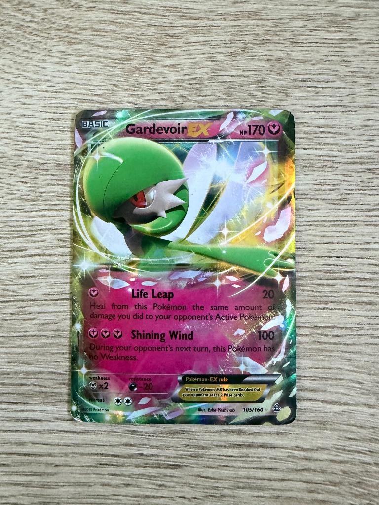 Pokemon Gardevoir EX, Ophalen of Verzenden, Zo goed als nieuw, Losse kaart