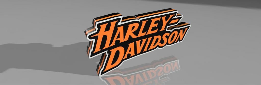 Harley Davidson reclamebord met LED verlichting, Ophalen of Verzenden, Nieuw, Lichtbak of (neon) lamp