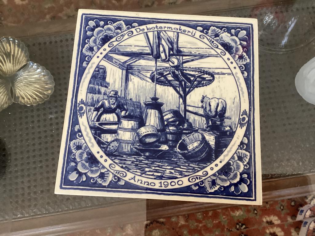 Botermakerij Delfts Blauw tegel 15 cm, Ophalen of Verzenden